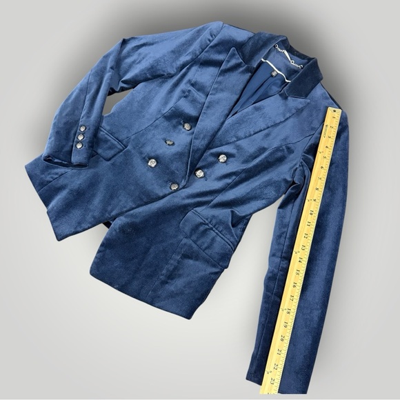 WHITE HOUSE BLACK MARKET VELVET TROPHY SIZE 6 In RIVER TEAL - Picture 9 of 14